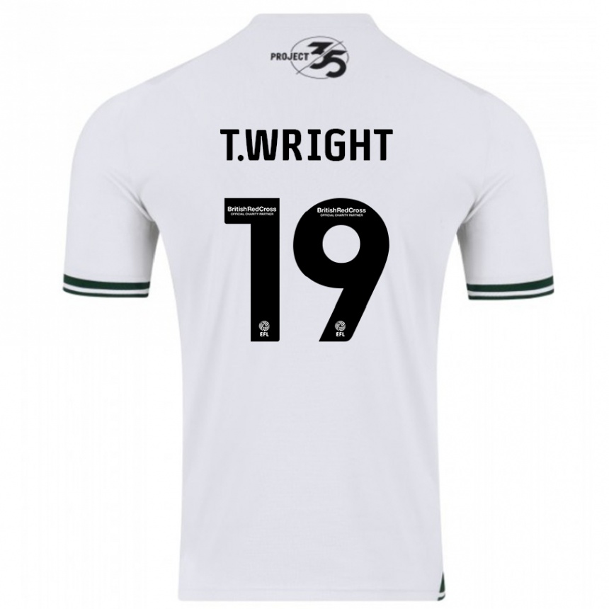 Vyrai Tyreik Wright #19 Baltas Išvykos Marškinėliai 2023/24 T-Shirt