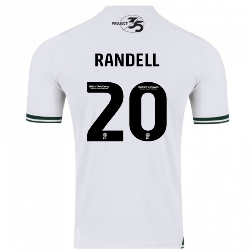 Vyrai Adam Randell #20 Baltas Išvykos Marškinėliai 2023/24 T-Shirt