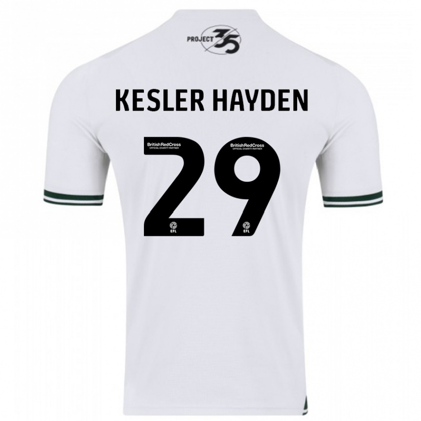 Vyrai Kaine Kesler-Hayden #29 Baltas Išvykos Marškinėliai 2023/24 T-Shirt