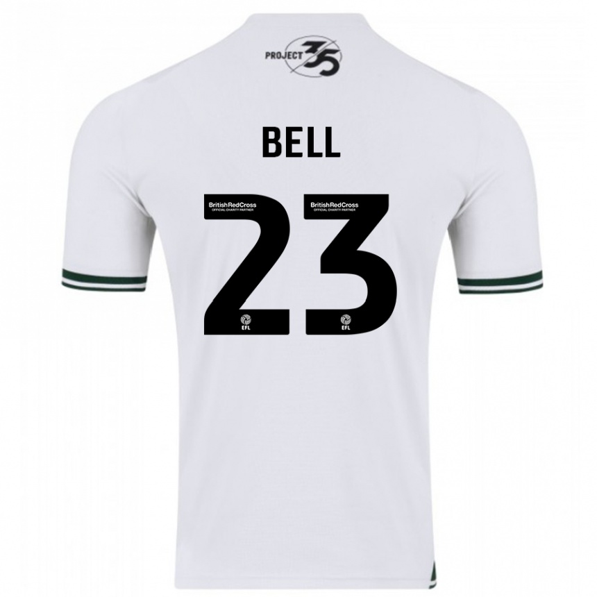 Vyrai Katelyn Bell #23 Baltas Išvykos Marškinėliai 2023/24 T-Shirt