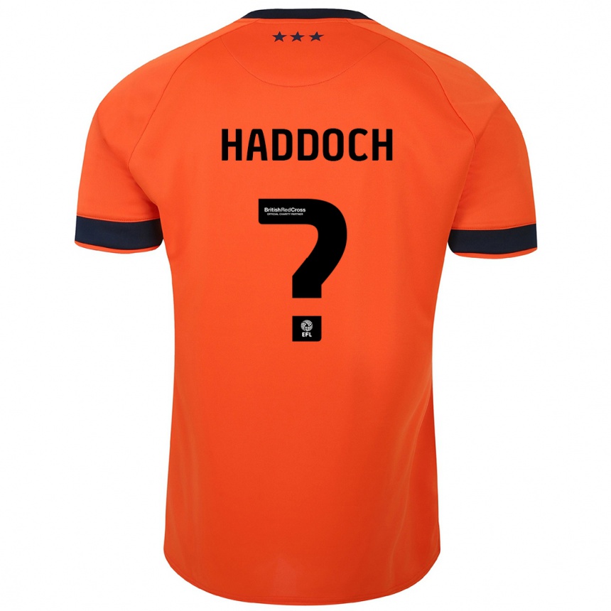 Vyrai Ben Haddoch #0 Oranžinė Išvykos Marškinėliai 2023/24 T-Shirt
