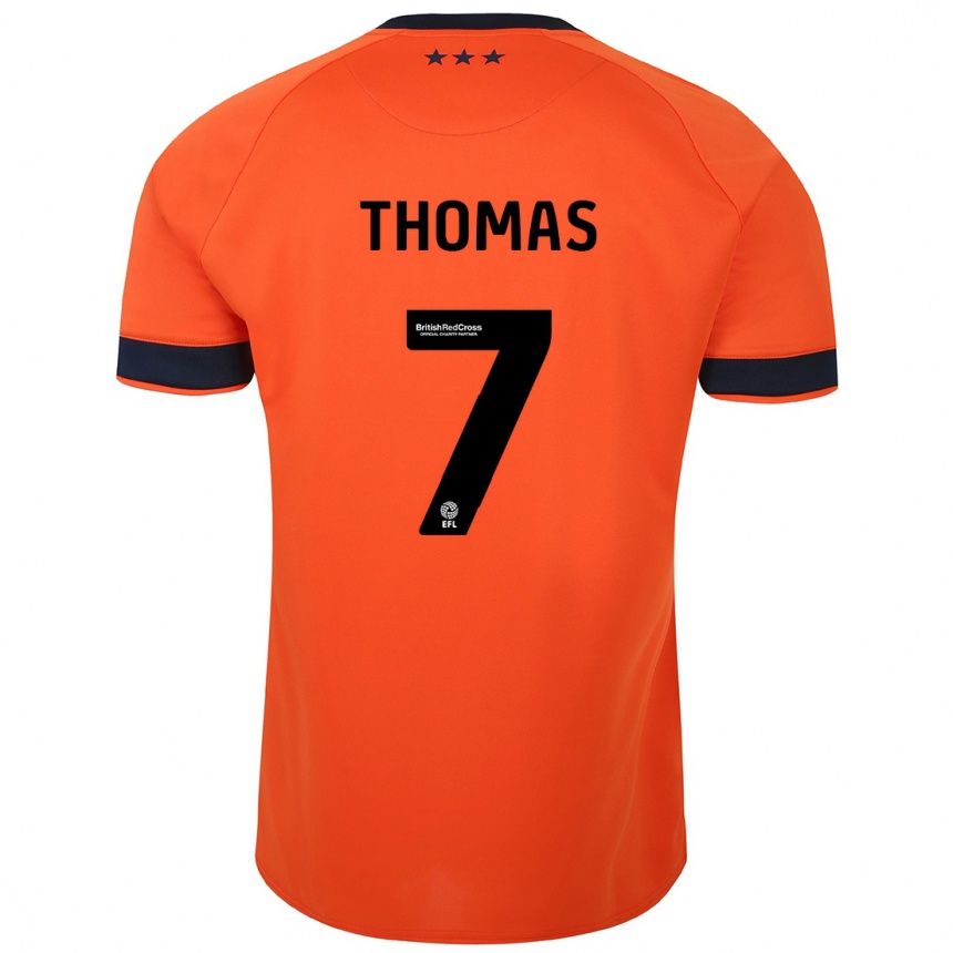 Vyrai Natasha Thomas #7 Oranžinė Išvykos Marškinėliai 2023/24 T-Shirt