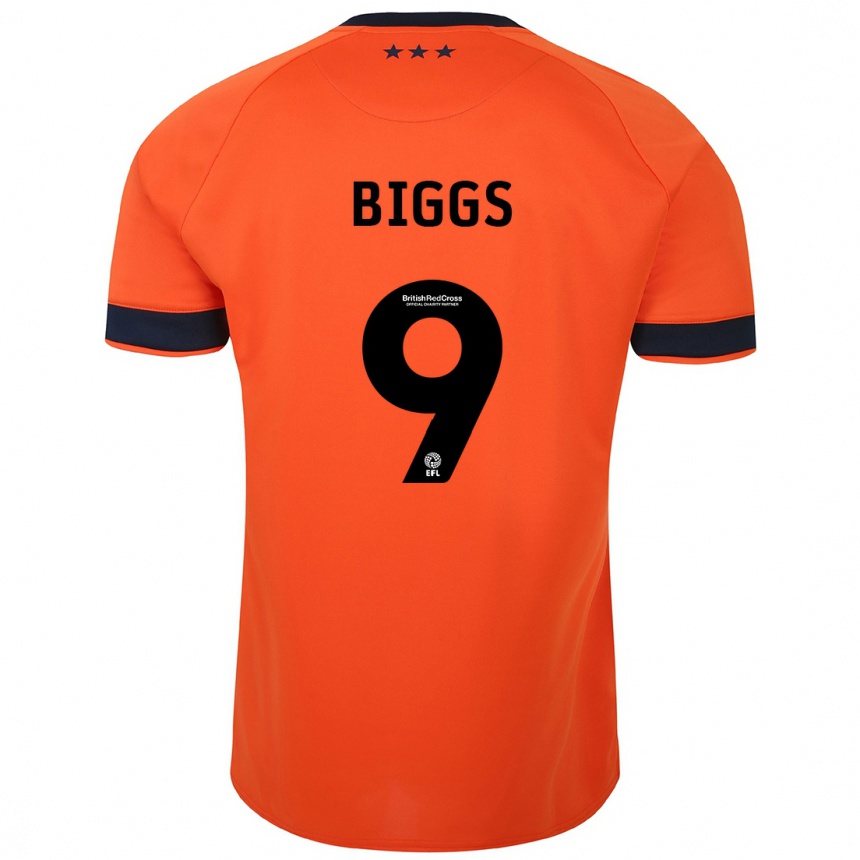 Vyrai Maddie Biggs #9 Oranžinė Išvykos Marškinėliai 2023/24 T-Shirt