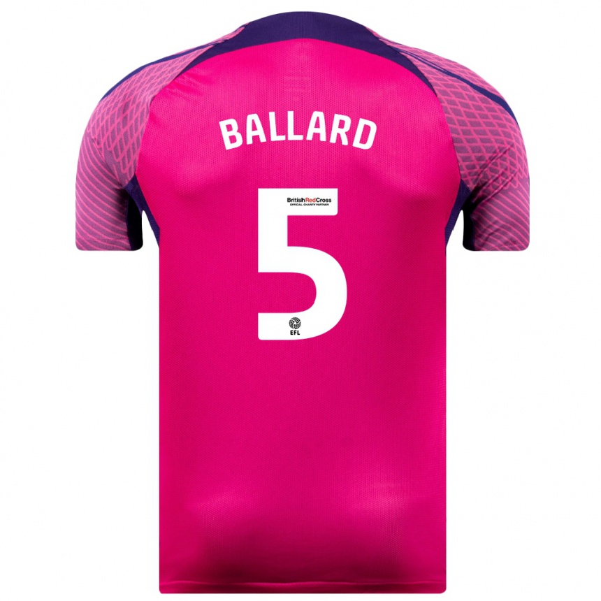 Vyrai Daniel Ballard #5 Violetinė Spalva Išvykos Marškinėliai 2023/24 T-Shirt