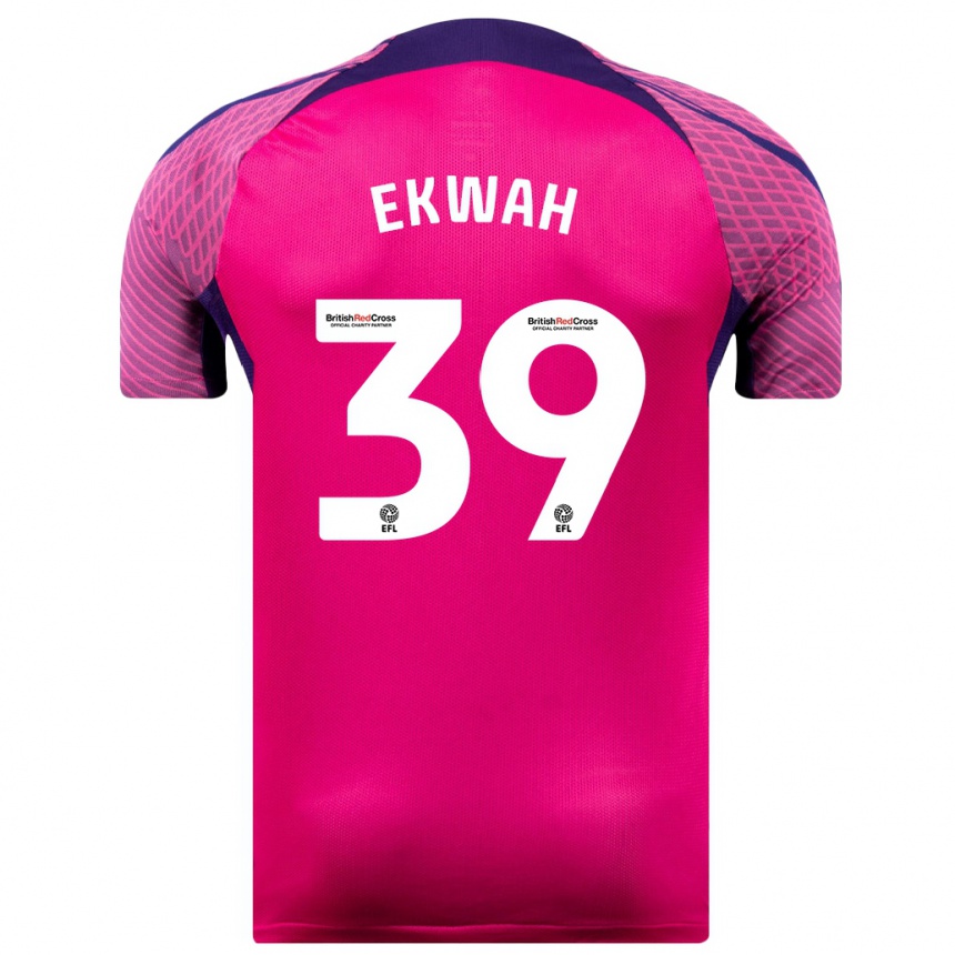 Vyrai Pierre Ekwah #39 Violetinė Spalva Išvykos Marškinėliai 2023/24 T-Shirt