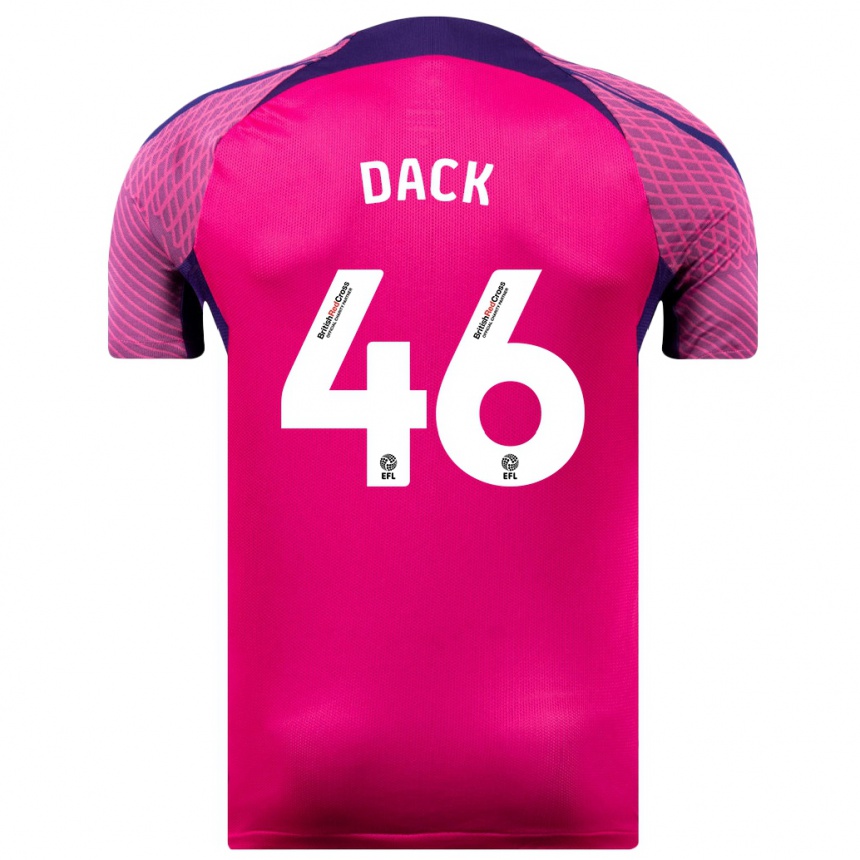 Vyrai Bradley Dack #46 Violetinė Spalva Išvykos Marškinėliai 2023/24 T-Shirt