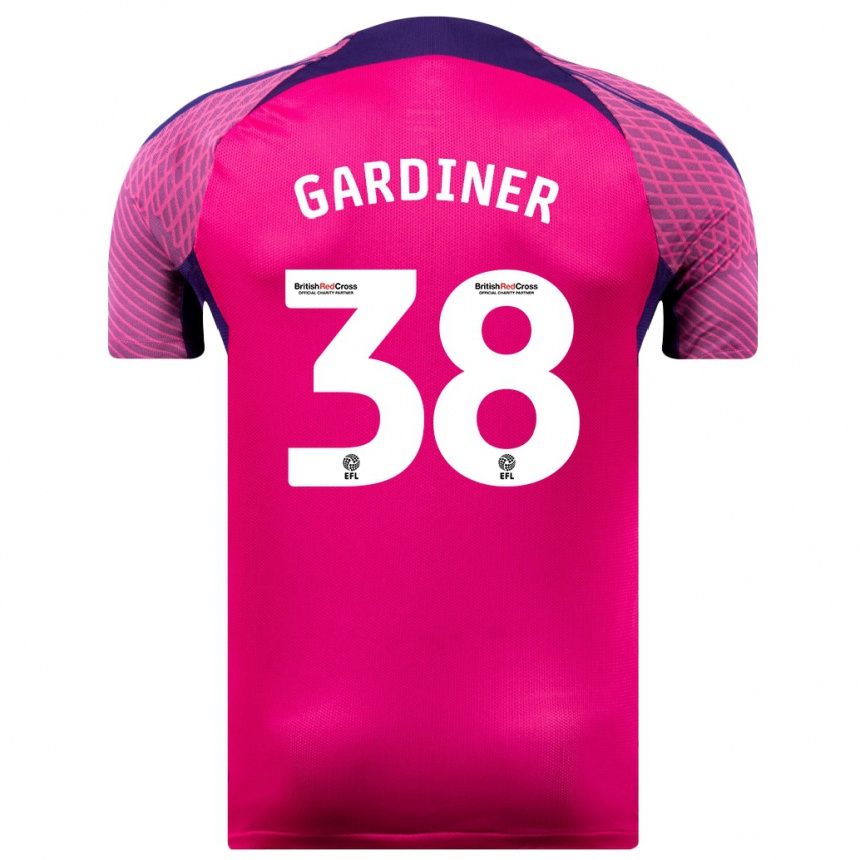 Vyrai Harry Gardiner #38 Violetinė Spalva Išvykos Marškinėliai 2023/24 T-Shirt