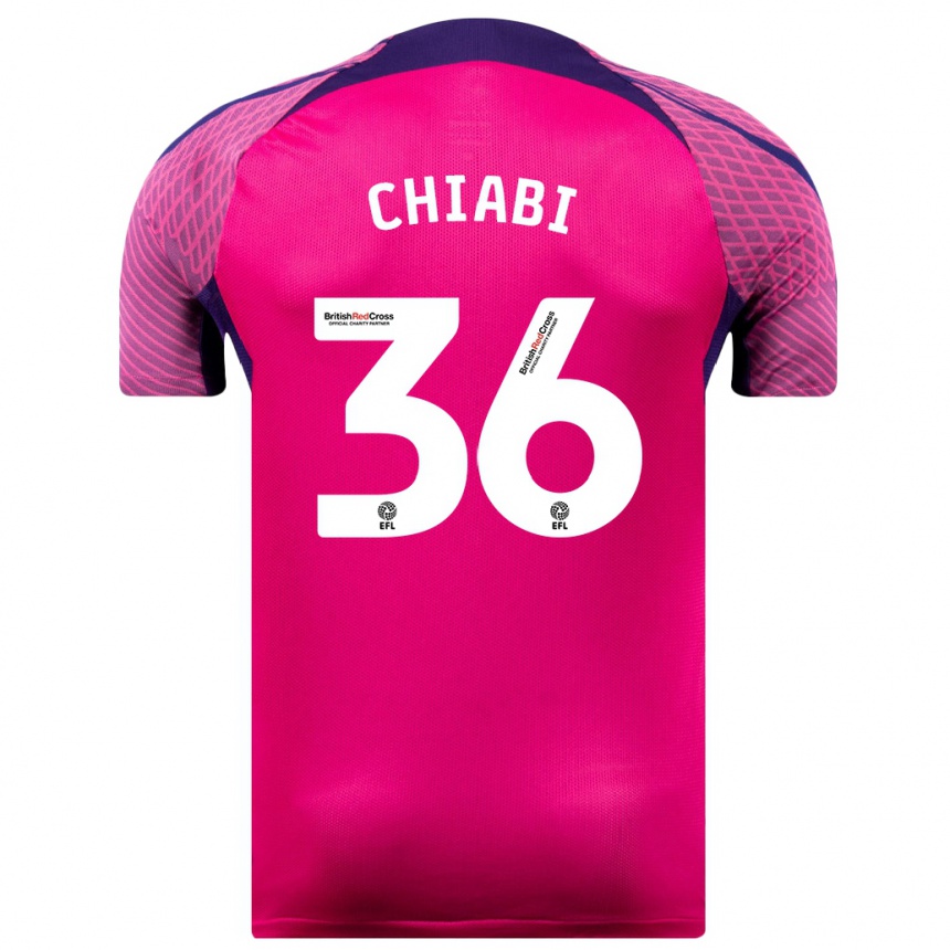 Vyrai Tom Chiabi #36 Violetinė Spalva Išvykos Marškinėliai 2023/24 T-Shirt