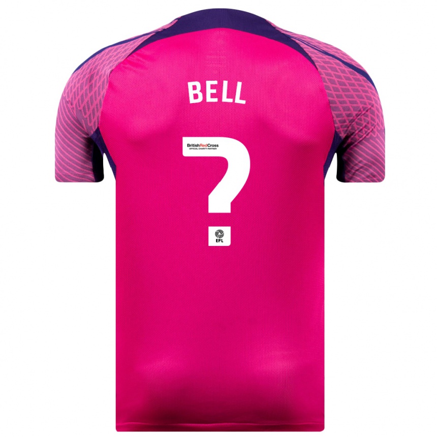 Vyrai Luke Bell #0 Violetinė Spalva Išvykos Marškinėliai 2023/24 T-Shirt