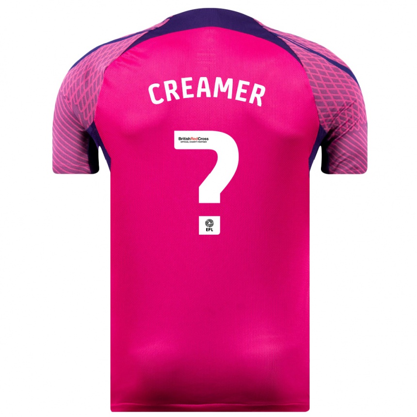 Vyrai Ben Creamer #0 Violetinė Spalva Išvykos Marškinėliai 2023/24 T-Shirt