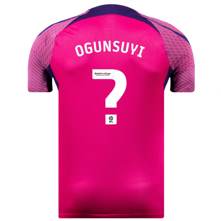 Vyrai Trey Samuel-Ogunsuyi #0 Violetinė Spalva Išvykos Marškinėliai 2023/24 T-Shirt