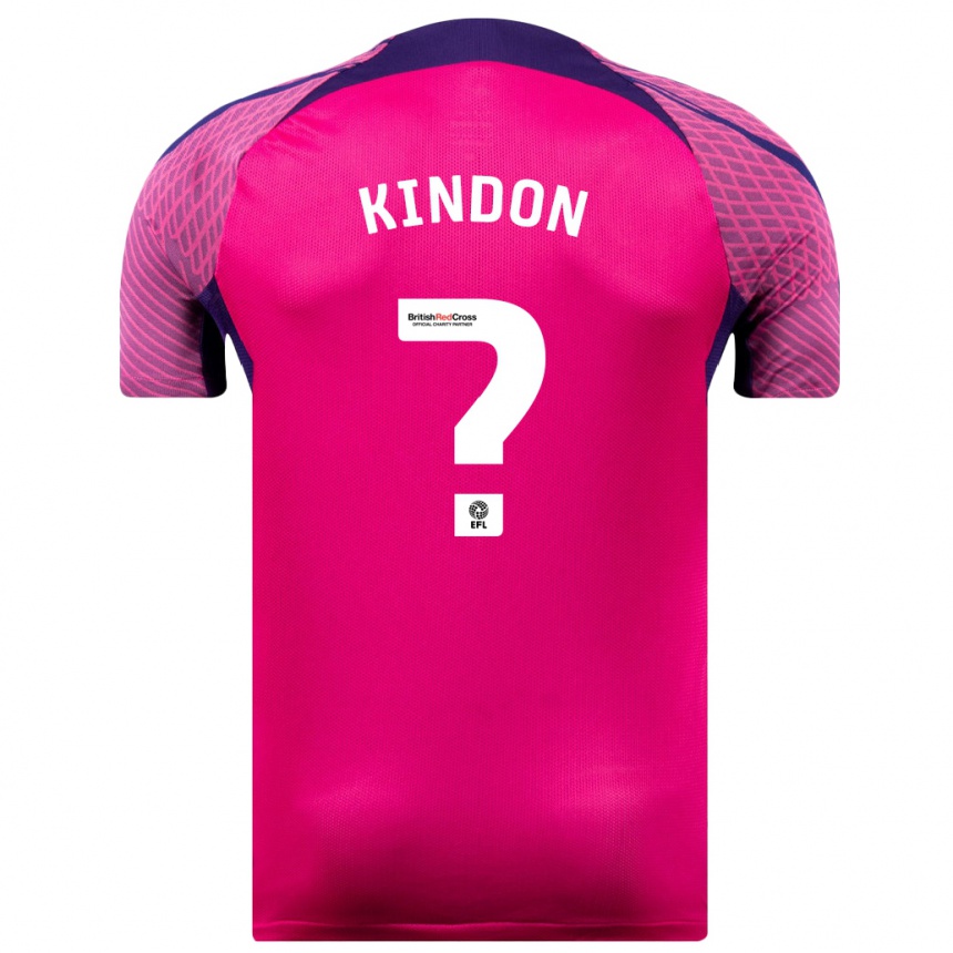 Vyrai Ben Kindon #0 Violetinė Spalva Išvykos Marškinėliai 2023/24 T-Shirt