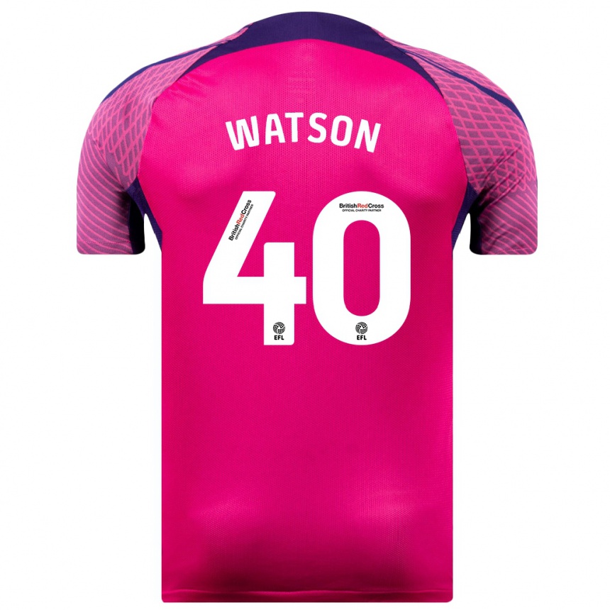 Vyrai Tom Watson #40 Violetinė Spalva Išvykos Marškinėliai 2023/24 T-Shirt