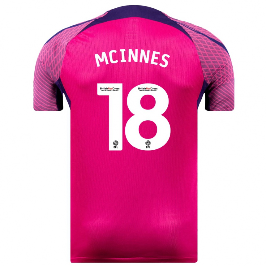 Vyrai Libby Mcinnes #18 Violetinė Spalva Išvykos Marškinėliai 2023/24 T-Shirt