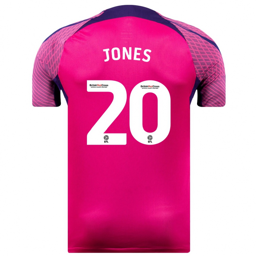 Vyrai Ellen Jones #20 Violetinė Spalva Išvykos Marškinėliai 2023/24 T-Shirt