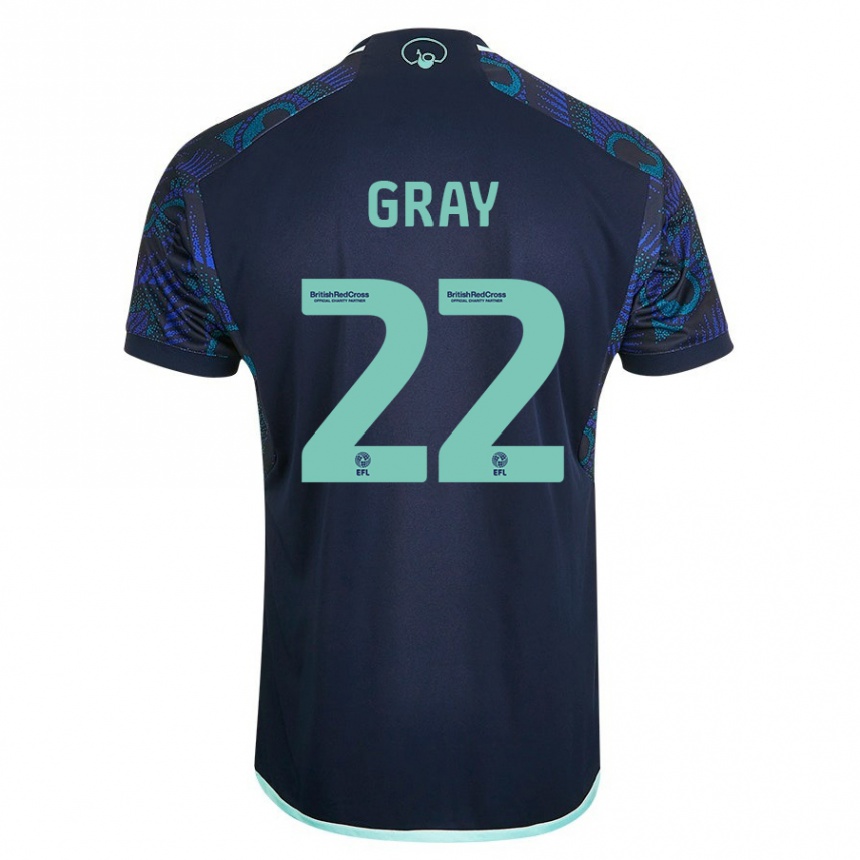 Vyrai Archie Gray #22 Mėlyna Išvykos Marškinėliai 2023/24 T-Shirt