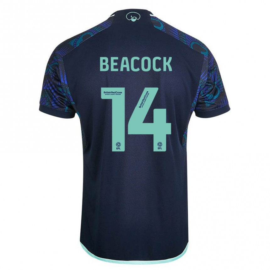 Vyrai Molly Beacock #14 Mėlyna Išvykos Marškinėliai 2023/24 T-Shirt