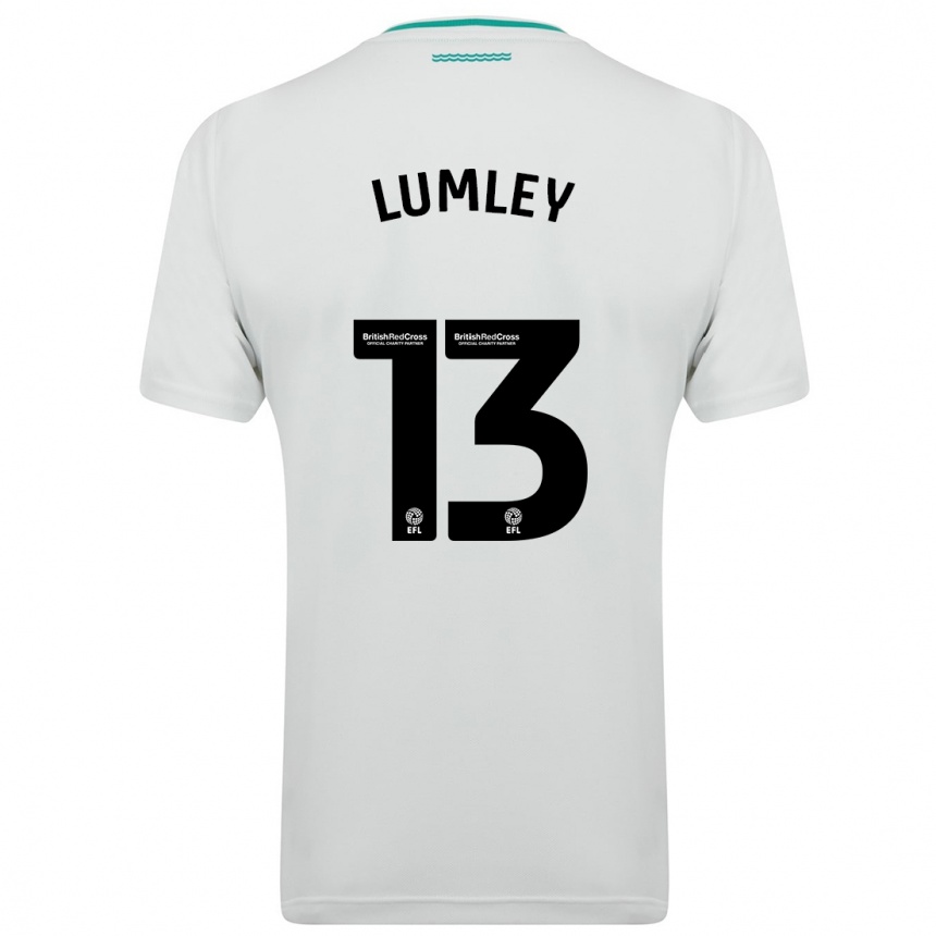 Vyrai Joe Lumley #13 Baltas Išvykos Marškinėliai 2023/24 T-Shirt