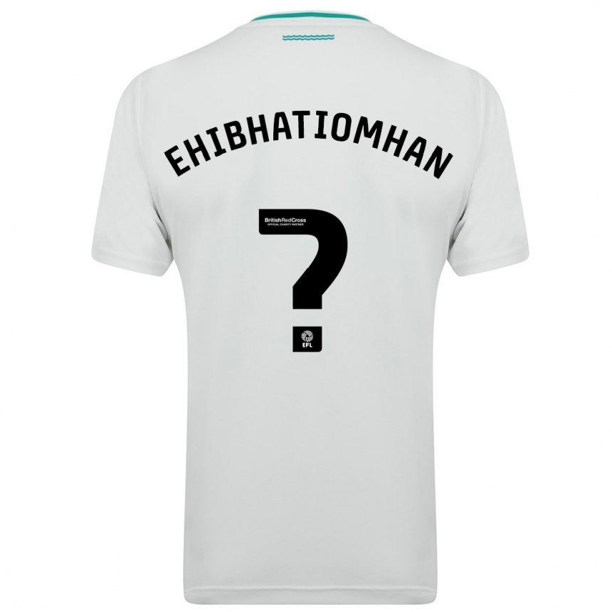 Vyrai Princewill Ehibhatiomhan #0 Baltas Išvykos Marškinėliai 2023/24 T-Shirt