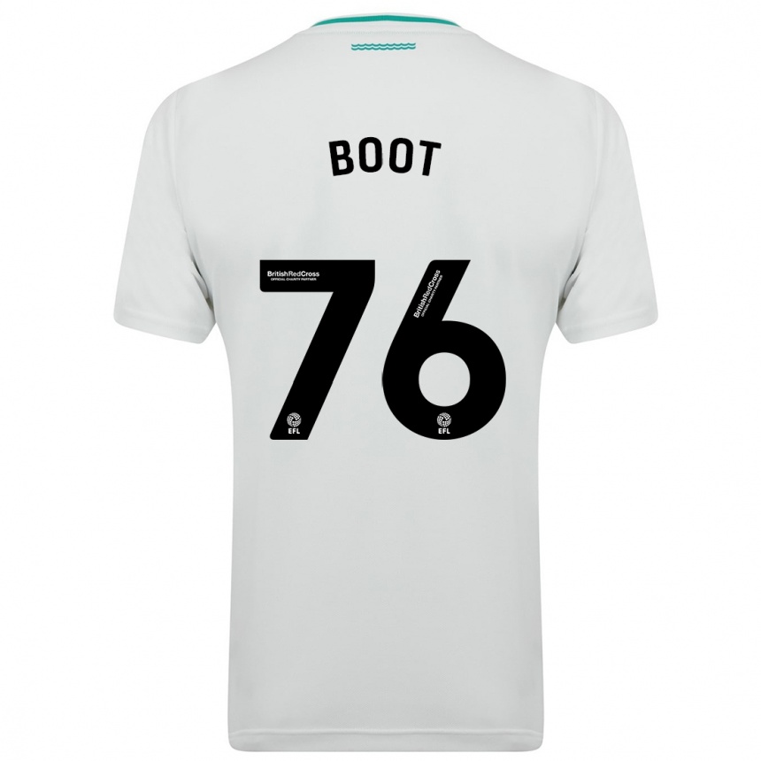 Vyrai Nathanael Boot #76 Baltas Išvykos Marškinėliai 2023/24 T-Shirt