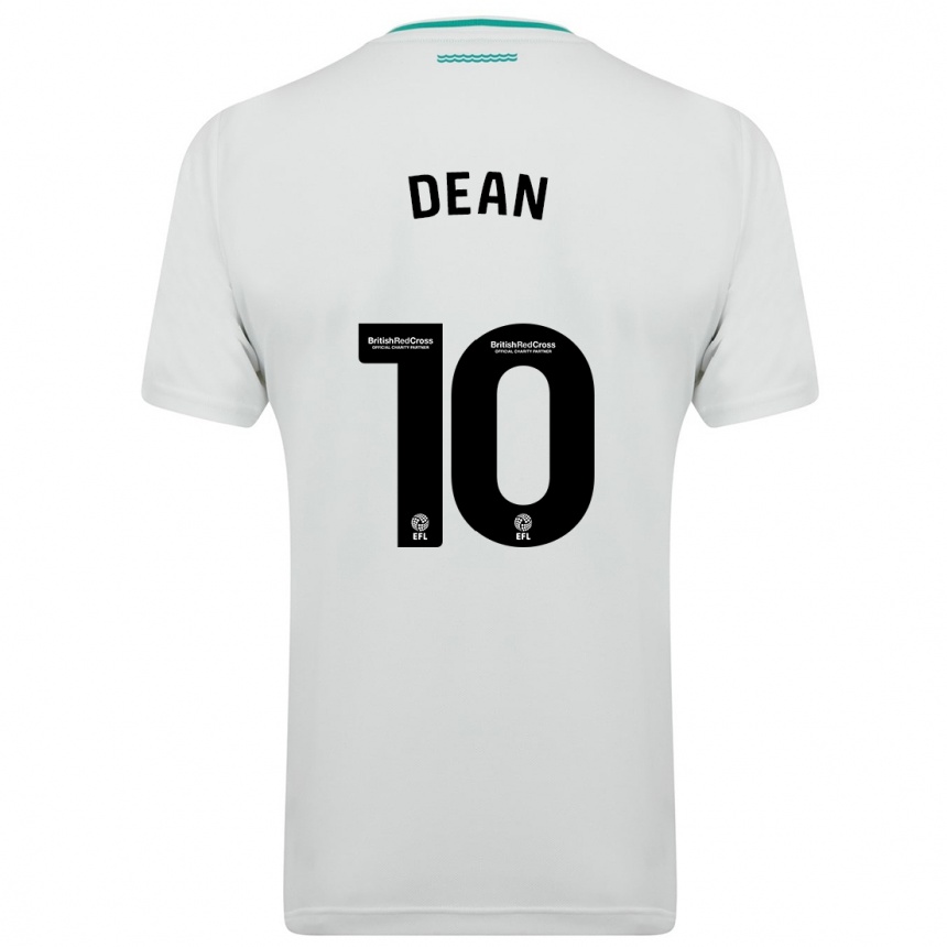 Vyrai Rianna Dean #10 Baltas Išvykos Marškinėliai 2023/24 T-Shirt