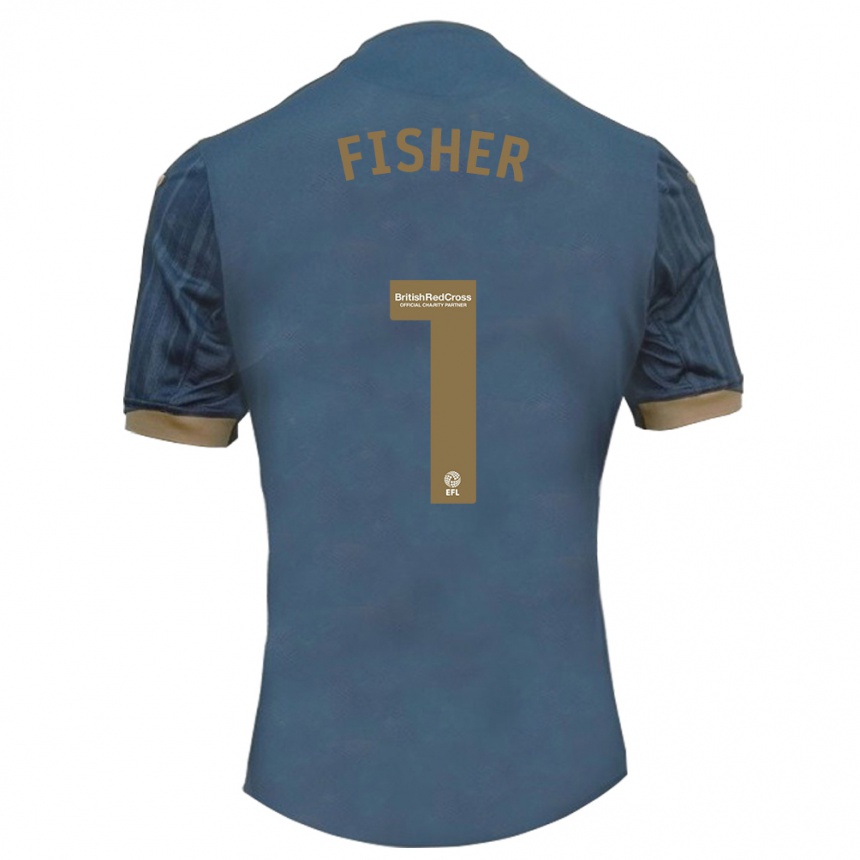 Vyrai Andy Fisher #1 Tamsi Žalsva Išvykos Marškinėliai 2023/24 T-Shirt