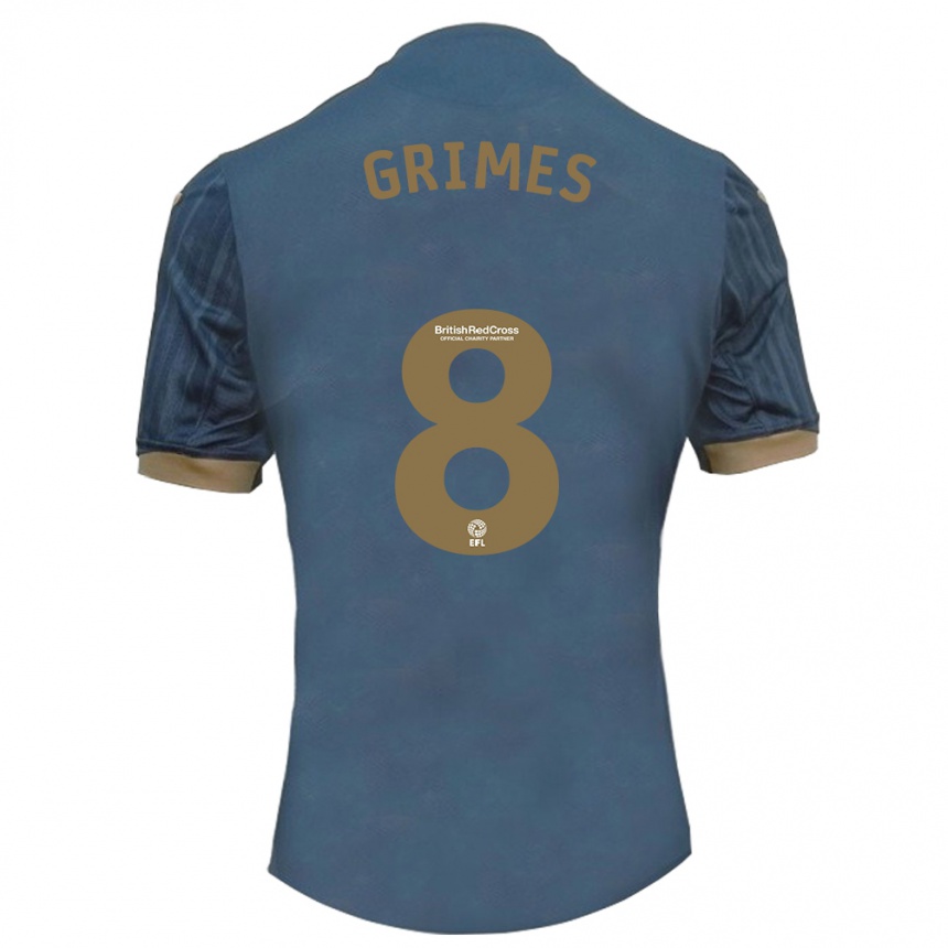 Vyrai Matt Grimes #8 Tamsi Žalsva Išvykos Marškinėliai 2023/24 T-Shirt