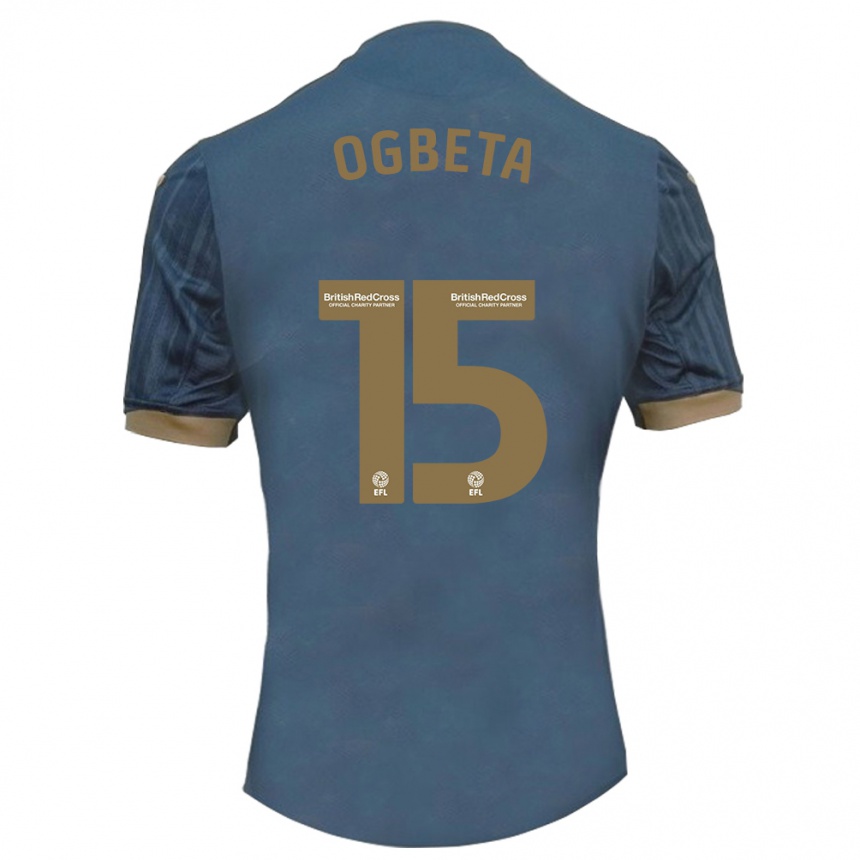 Vyrai Nathanael Ogbeta #15 Tamsi Žalsva Išvykos Marškinėliai 2023/24 T-Shirt