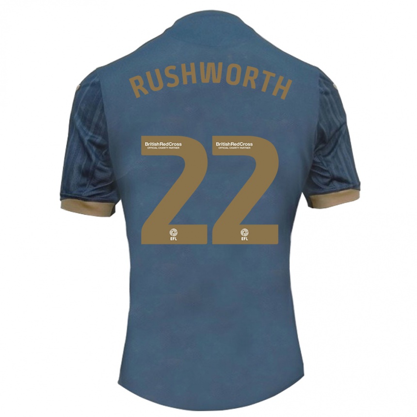 Vyrai Carl Rushworth #22 Tamsi Žalsva Išvykos Marškinėliai 2023/24 T-Shirt