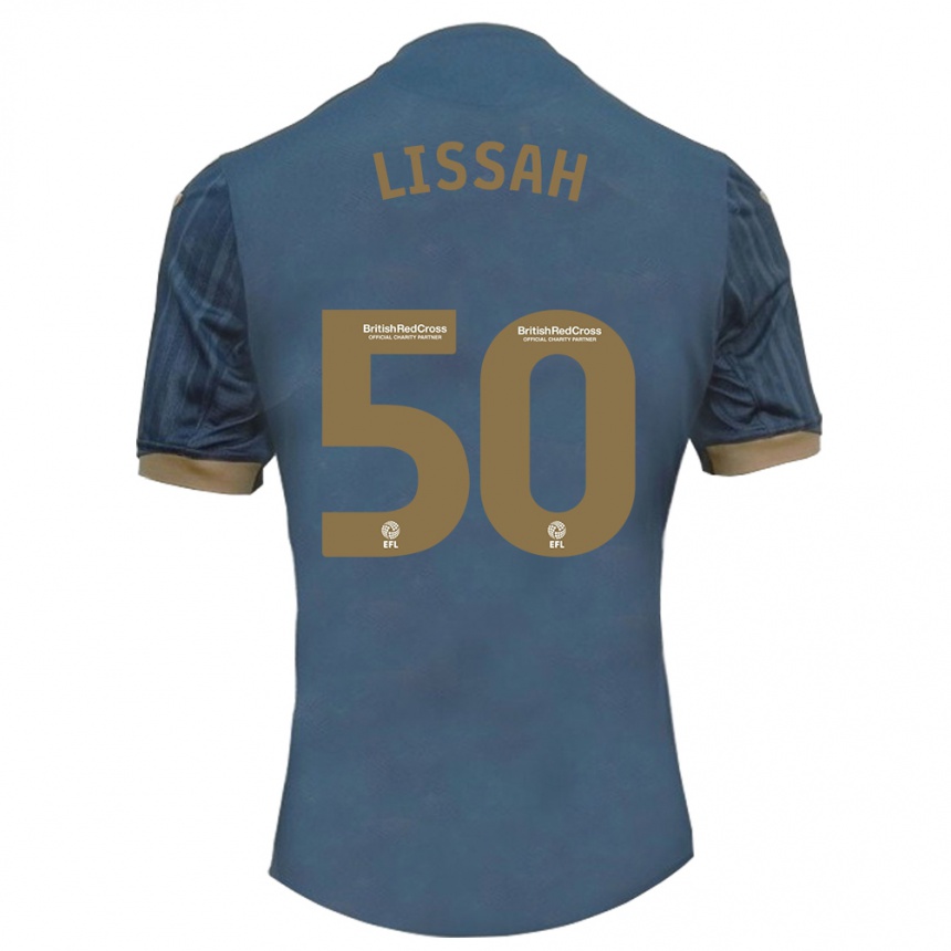 Vyrai Filip Lissah #50 Tamsi Žalsva Išvykos Marškinėliai 2023/24 T-Shirt