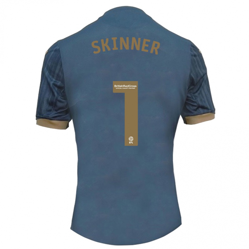 Vyrai Claire Skinner #1 Tamsi Žalsva Išvykos Marškinėliai 2023/24 T-Shirt