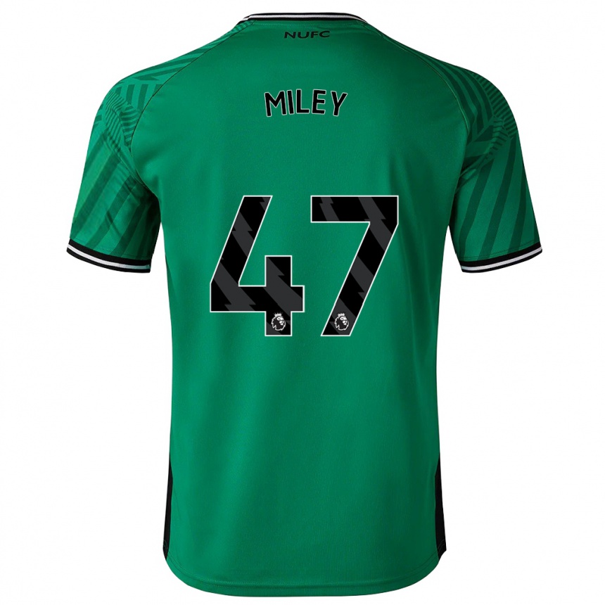 Vyrai Jamie Miley #47 Žalias Išvykos Marškinėliai 2023/24 T-Shirt