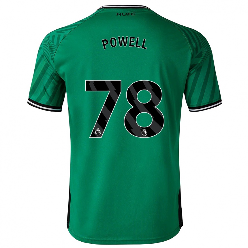 Vyrai Harry Powell #78 Žalias Išvykos Marškinėliai 2023/24 T-Shirt