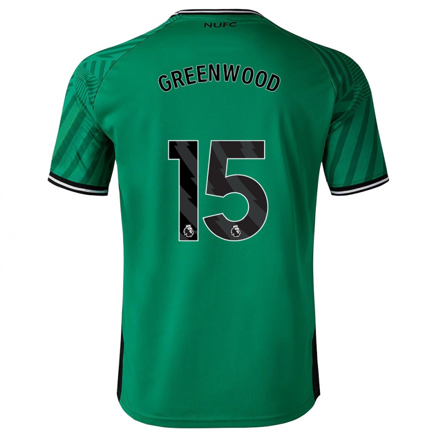 Vyrai Hannah Greenwood #15 Žalias Išvykos Marškinėliai 2023/24 T-Shirt
