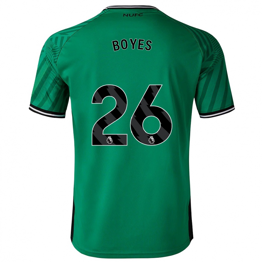 Vyrai Grace Boyes #26 Žalias Išvykos Marškinėliai 2023/24 T-Shirt