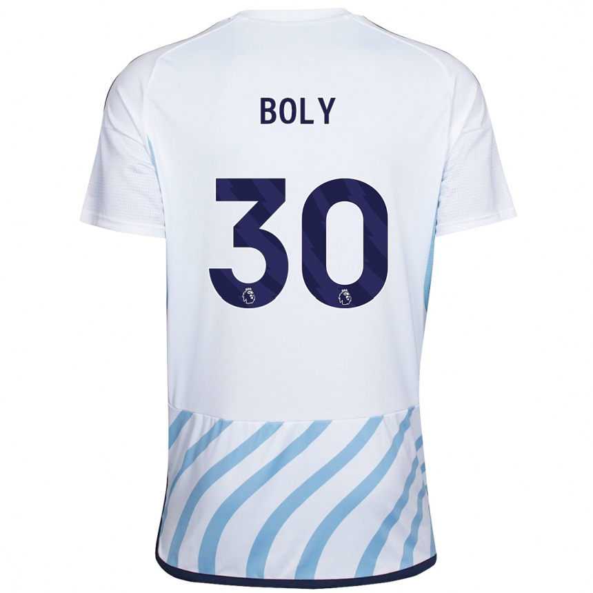 Vyrai Willy Boly #30 Balta Mėlyna Išvykos Marškinėliai 2023/24 T-Shirt