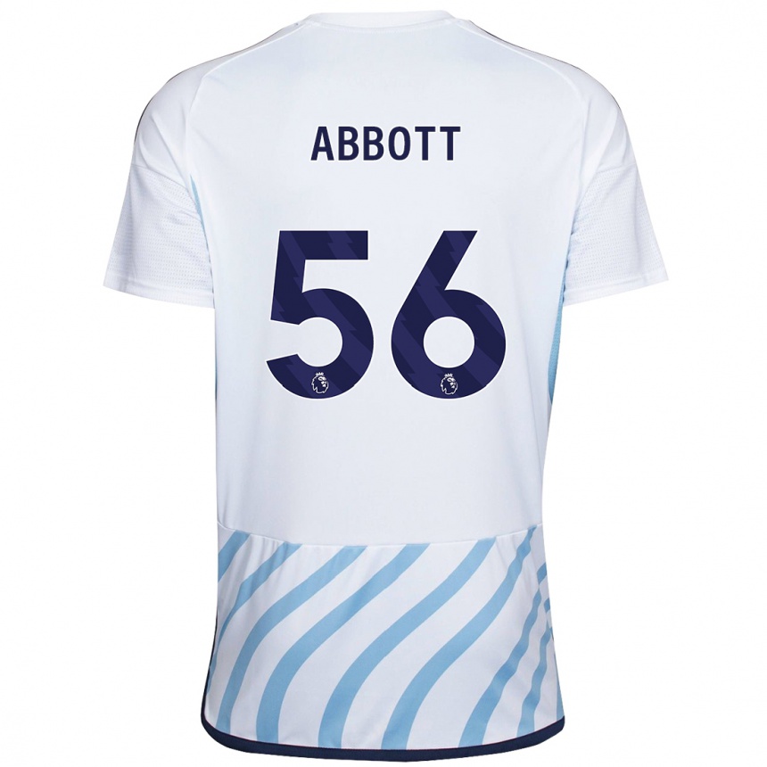 Vyrai Zach Abbott #56 Balta Mėlyna Išvykos Marškinėliai 2023/24 T-Shirt