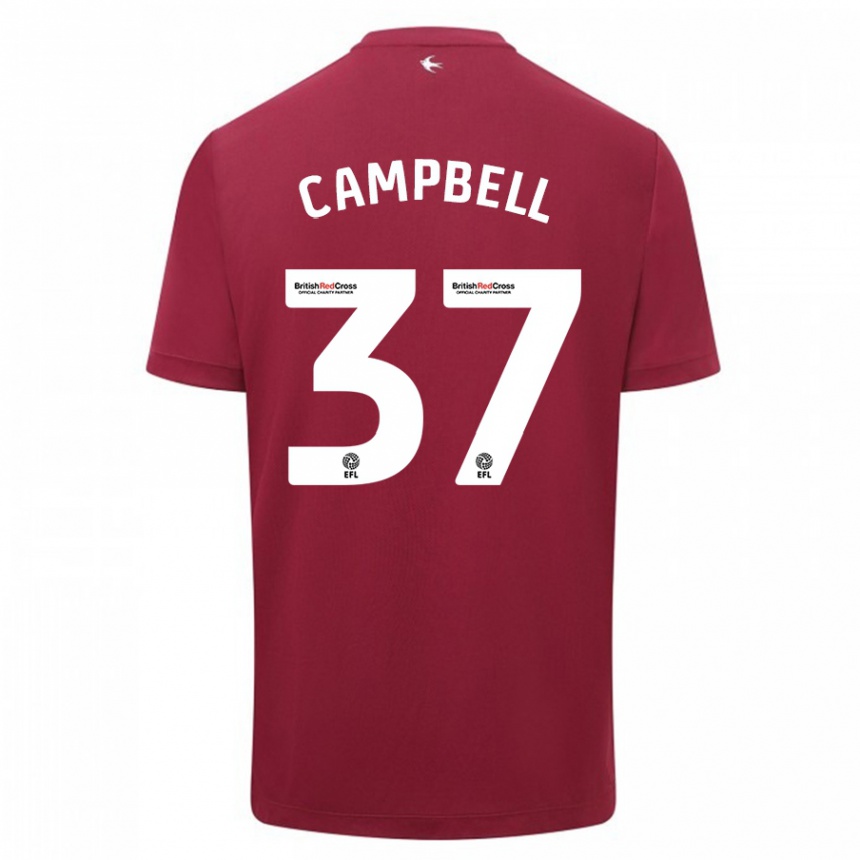 Vyrai Vontae Daley-Campbell #37 Raudona Išvykos Marškinėliai 2023/24 T-Shirt