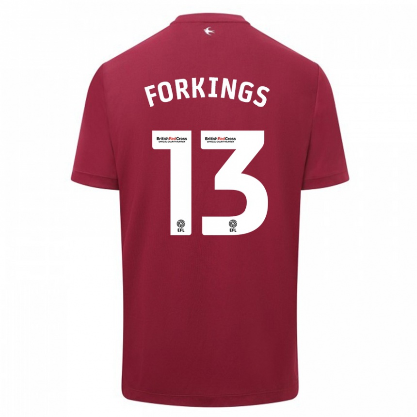 Vyrai Amelia Forkings #13 Raudona Išvykos Marškinėliai 2023/24 T-Shirt