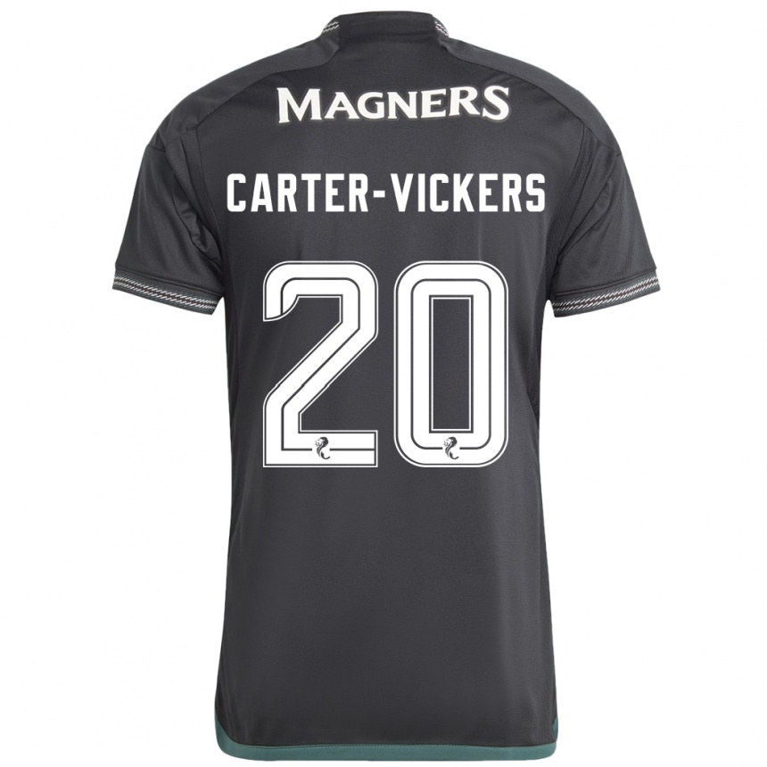 Vyrai Cameron Carter-Vickers #20 Juoda Išvykos Marškinėliai 2023/24 T-Shirt