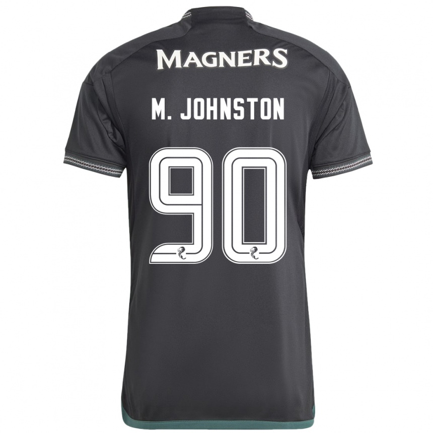Vyrai Mikey Johnston #90 Juoda Išvykos Marškinėliai 2023/24 T-Shirt