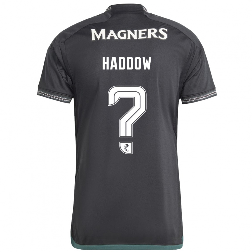 Vyrai Aiden Haddow #0 Juoda Išvykos Marškinėliai 2023/24 T-Shirt