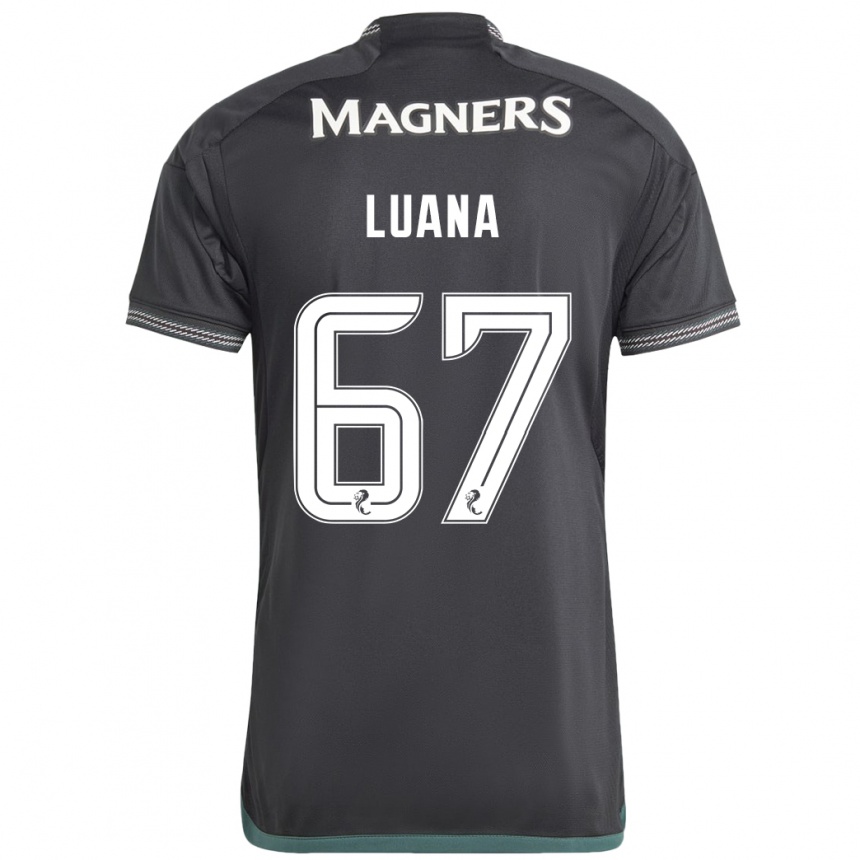 Vyrai Luana Muñoz #67 Juoda Išvykos Marškinėliai 2023/24 T-Shirt