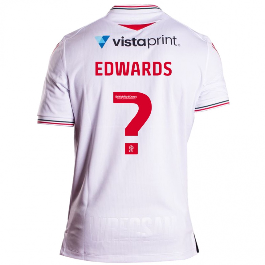 Vyrai Callum Edwards #0 Baltas Išvykos Marškinėliai 2023/24 T-Shirt