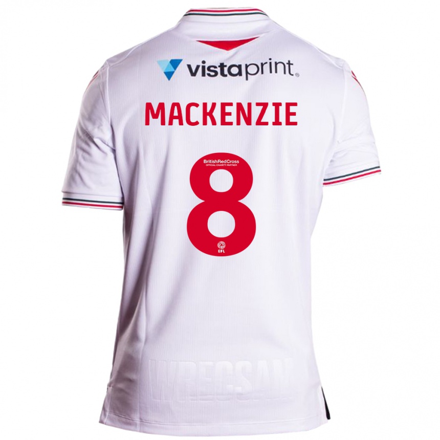 Vyrai Libby Mackenzie #8 Baltas Išvykos Marškinėliai 2023/24 T-Shirt
