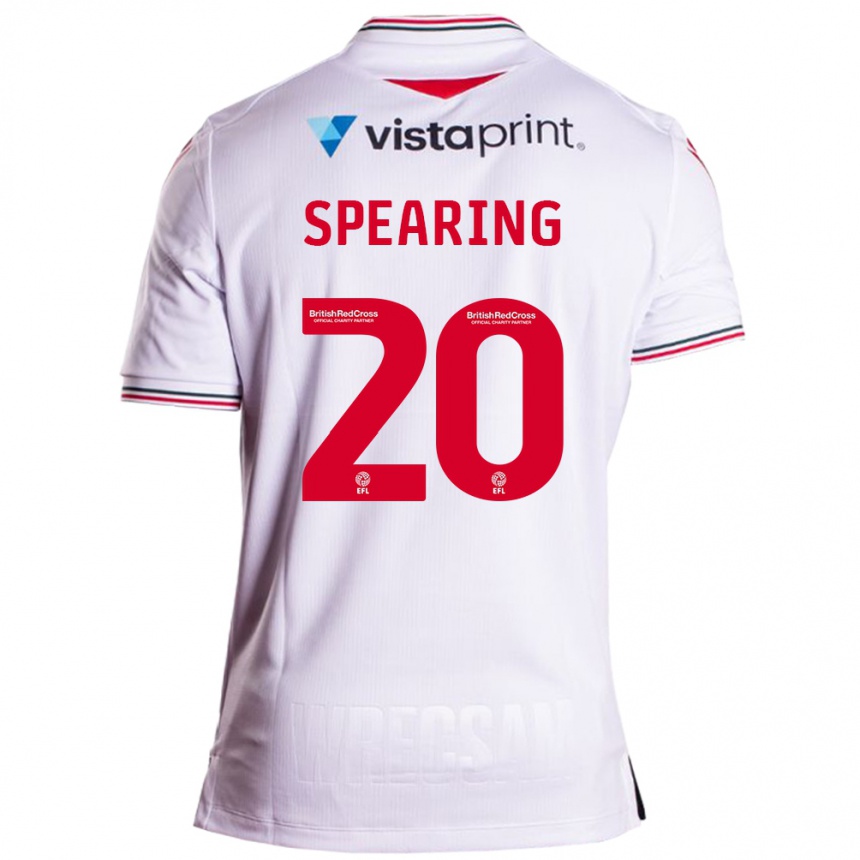 Vyrai Natasha Spearing #20 Baltas Išvykos Marškinėliai 2023/24 T-Shirt