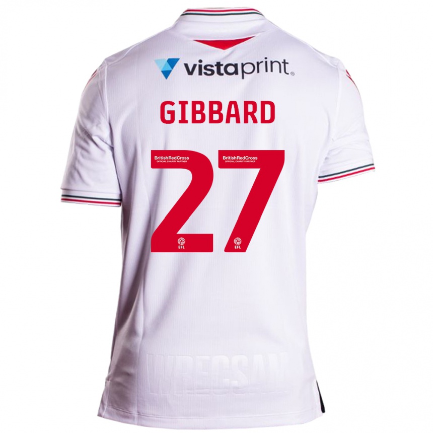 Vyrai Mari Gibbard #27 Baltas Išvykos Marškinėliai 2023/24 T-Shirt