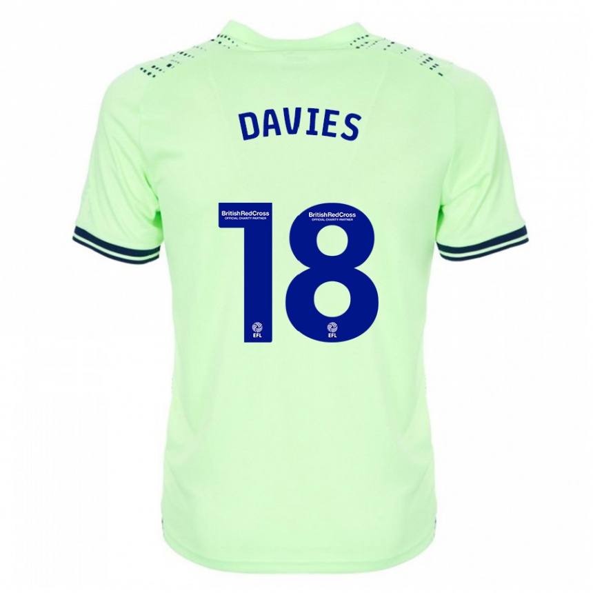 Vyrai Jessica Davies #18 Karinis Jūrų Laivynas Išvykos Marškinėliai 2023/24 T-Shirt