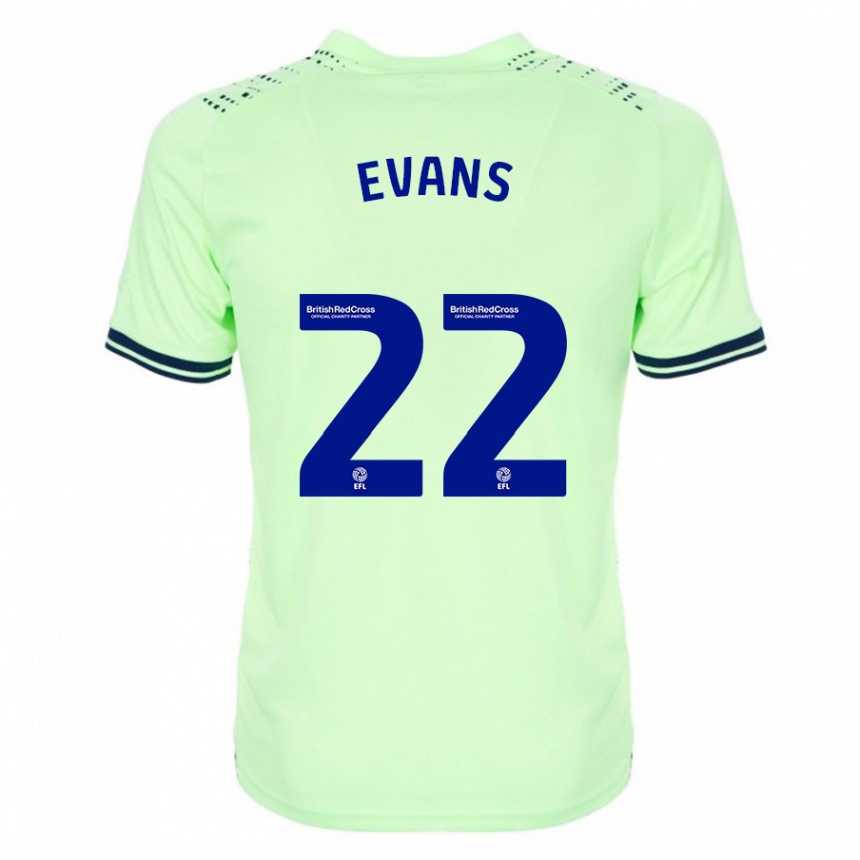 Vyrai Kate Evans #22 Karinis Jūrų Laivynas Išvykos Marškinėliai 2023/24 T-Shirt