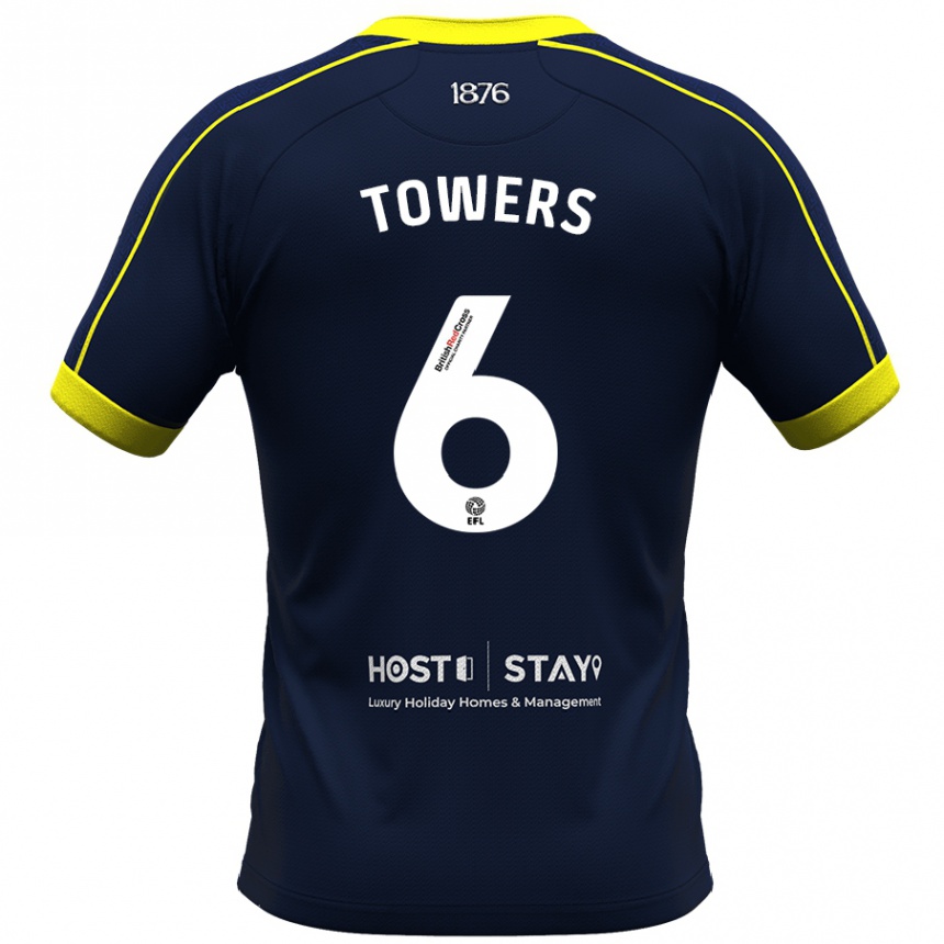 Vyrai Abby Towers #6 Karinis Jūrų Laivynas Išvykos Marškinėliai 2023/24 T-Shirt